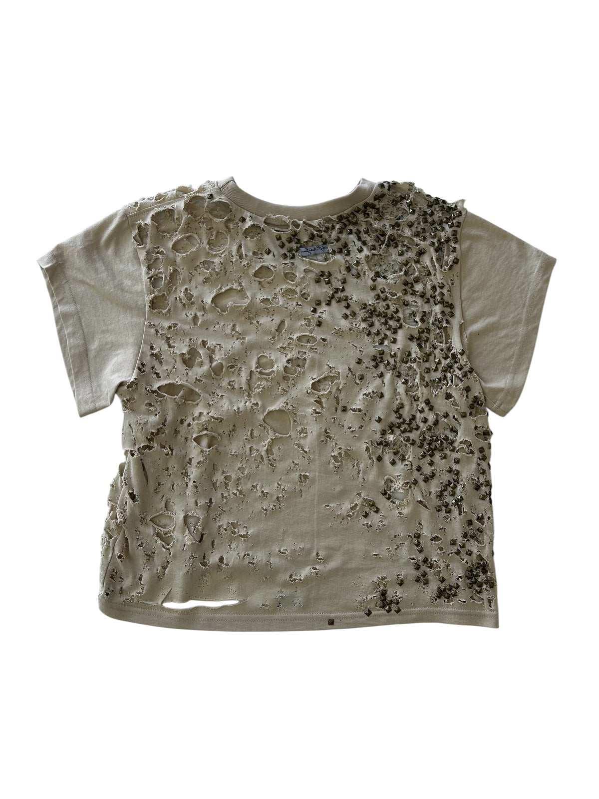 SELF INDULGENCE / Distressed Studded Top Cream