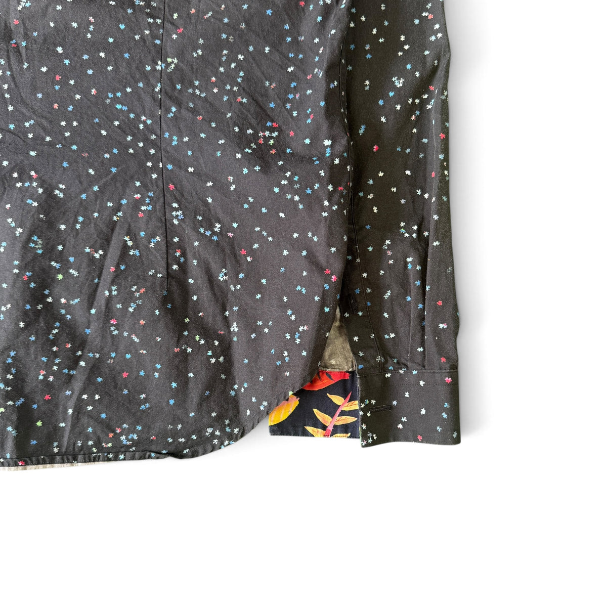 Paul Smith Multicolor Micro Floral Pattern Long Sleeve Shirt