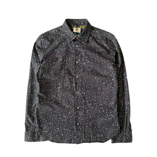 Paul Smith Multicolor Micro Floral Pattern Long Sleeve Shirt