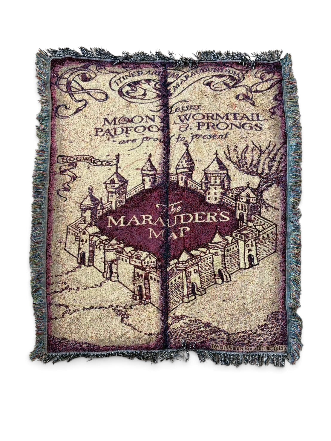 004 Marauder’s Map Wizard World Woven Tapestry Rug