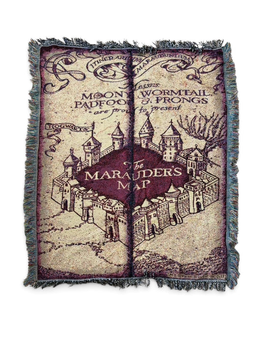 004 Marauder’s Map Wizard World Woven Tapestry Rug