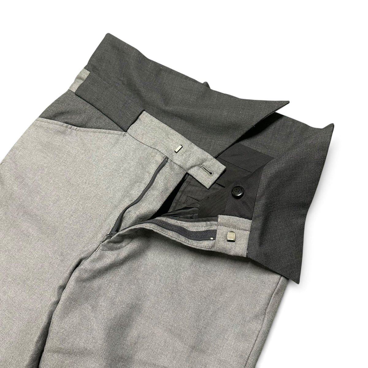 N.HOOLYWOOD Two-Tone Layered Waist Design Slacks