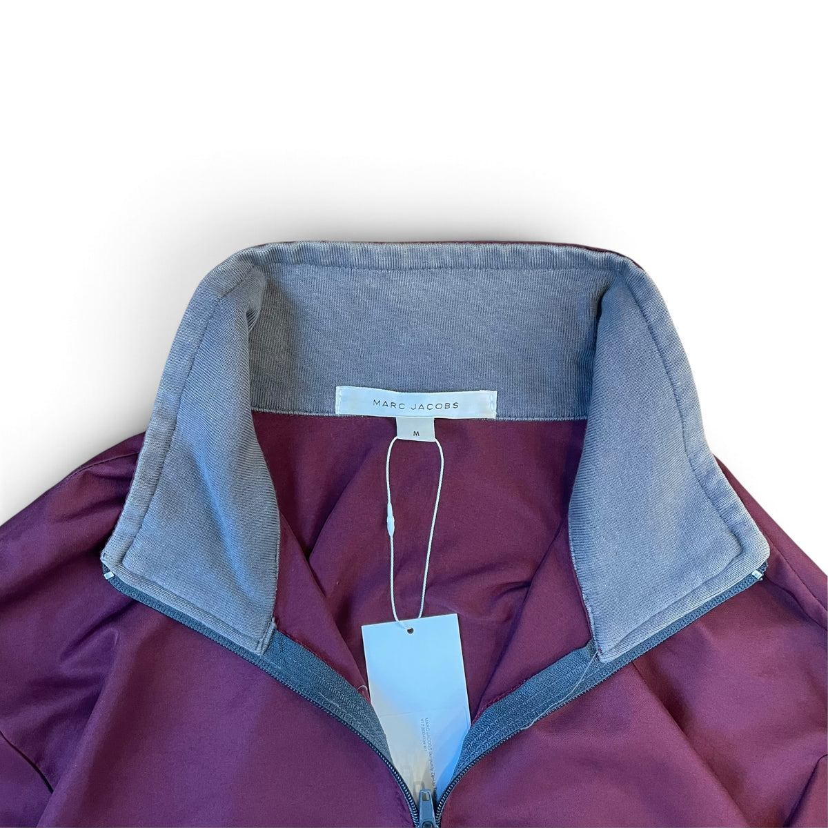 MARC JACOBS Burgundy Zip-Up Track Jacket