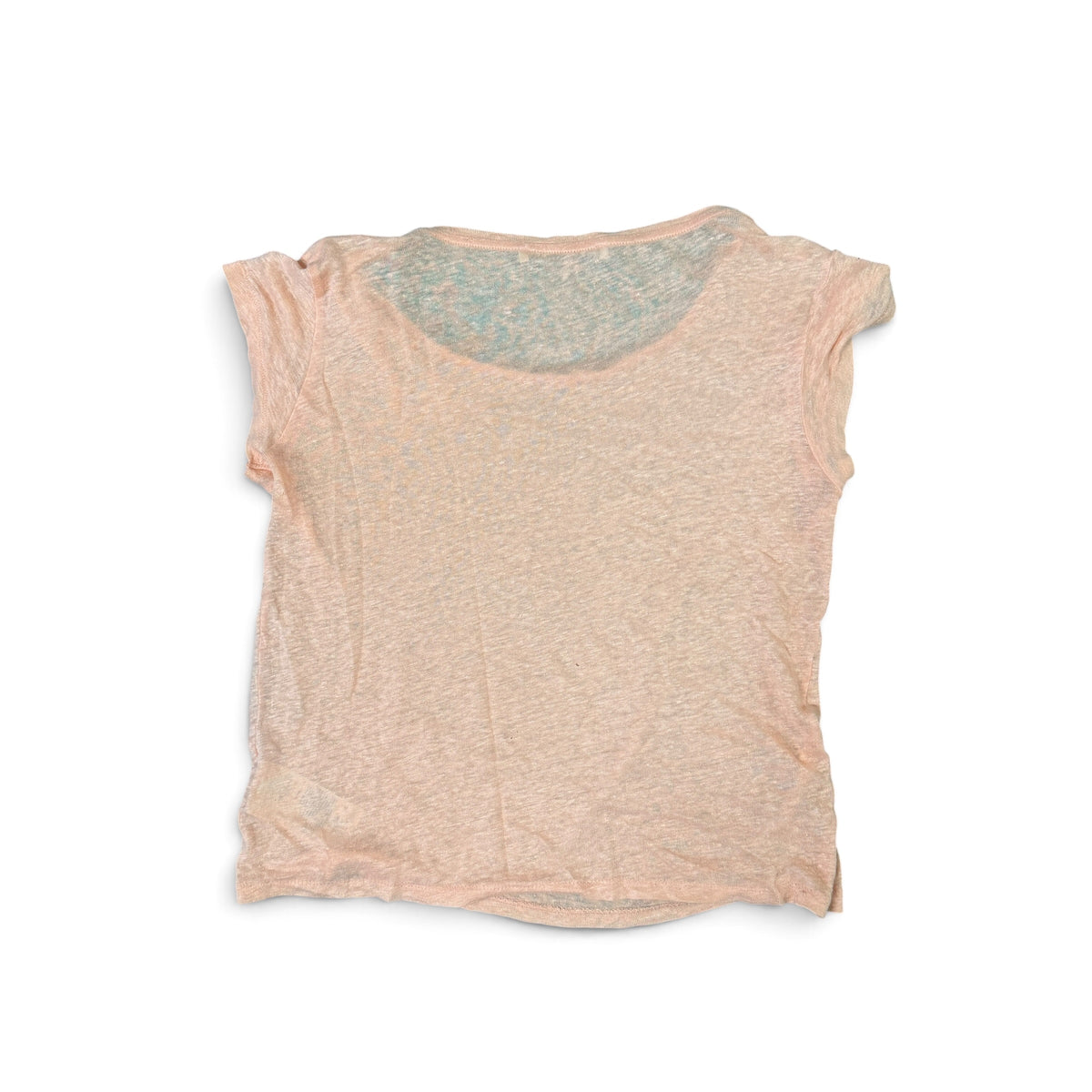 Acne Studios Sheer Linen Scoop Neck T-Shirt