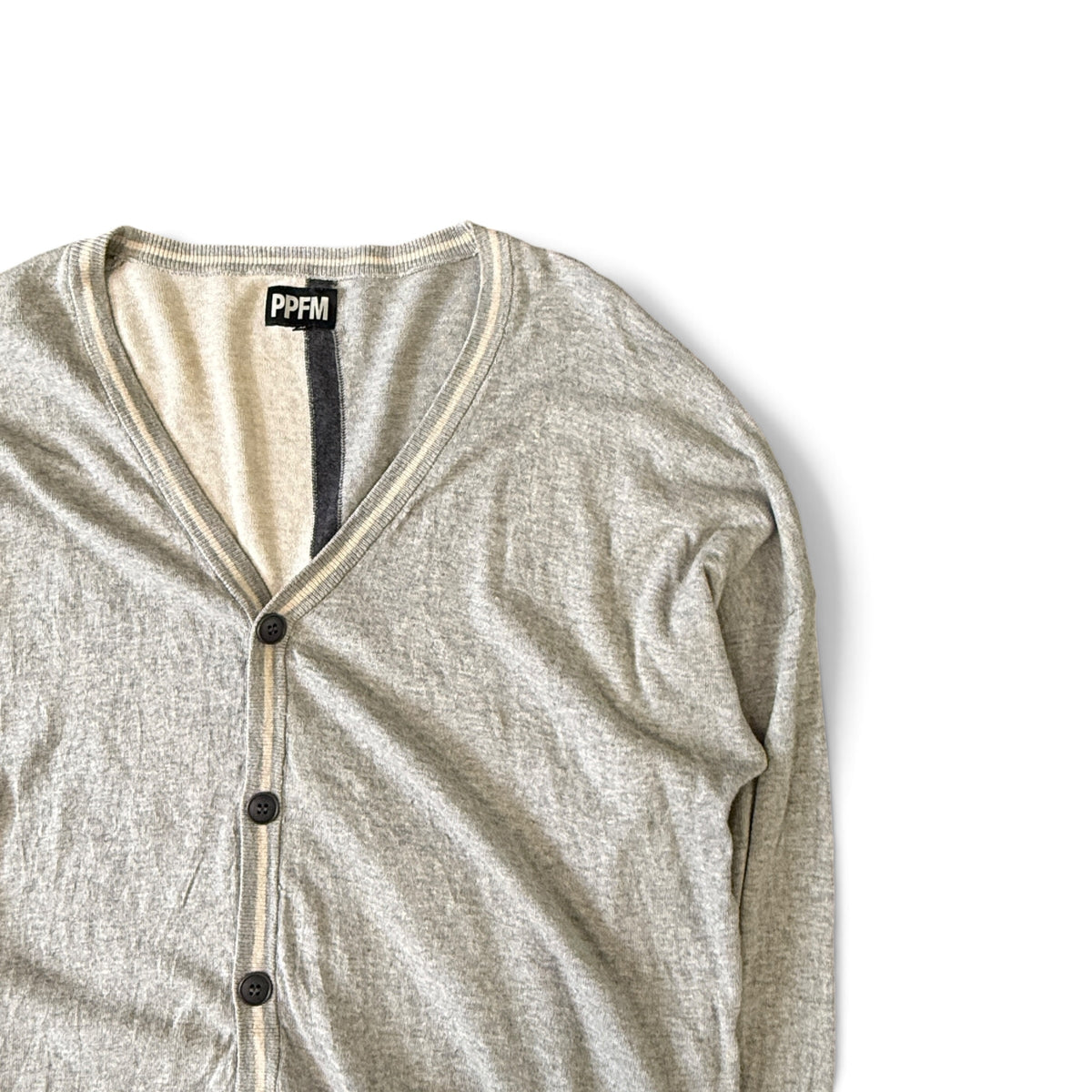 PPFM Union Jack Panel Design Layered Cardigan