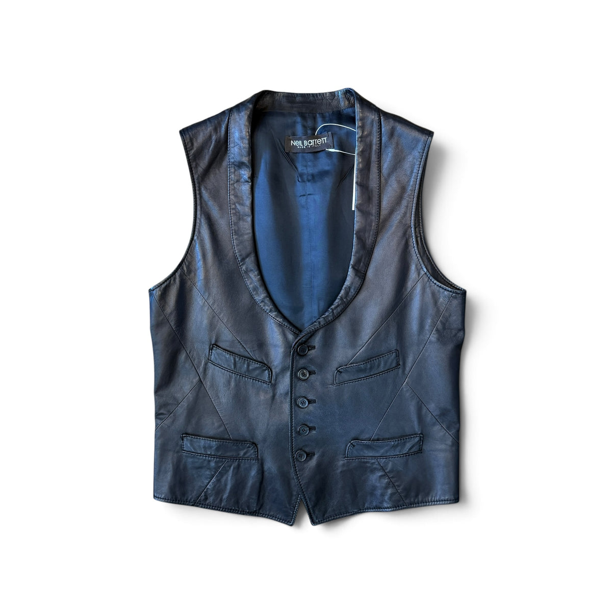Neil Barrett Leather Tailored Vest