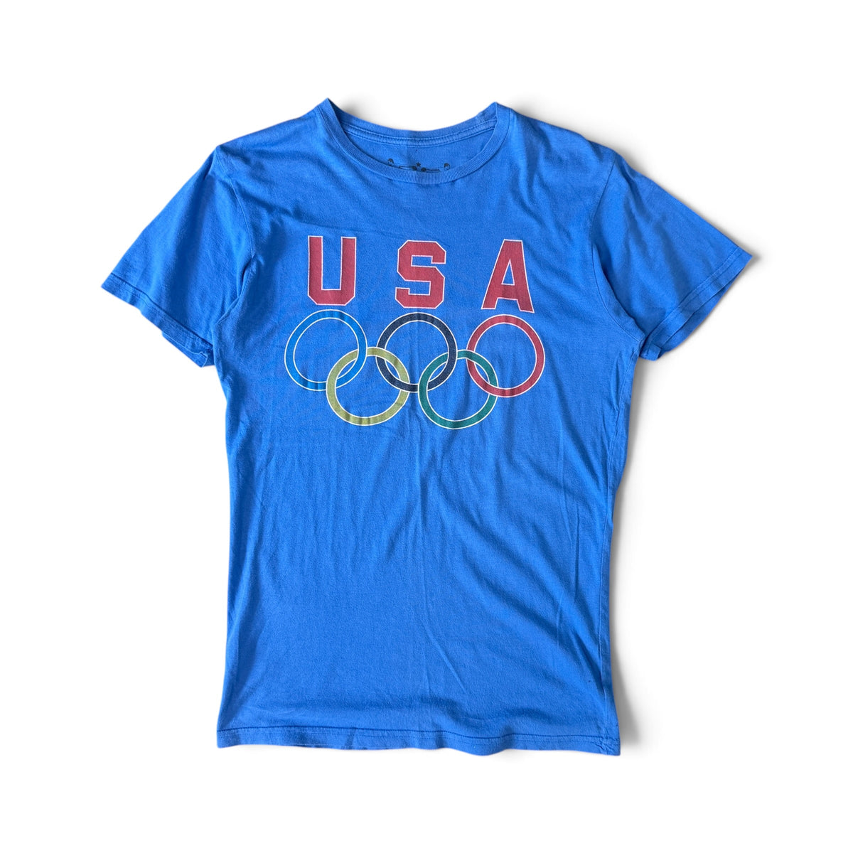 USA Olympic Rings Graphic Print T-Shirt / Made in USA