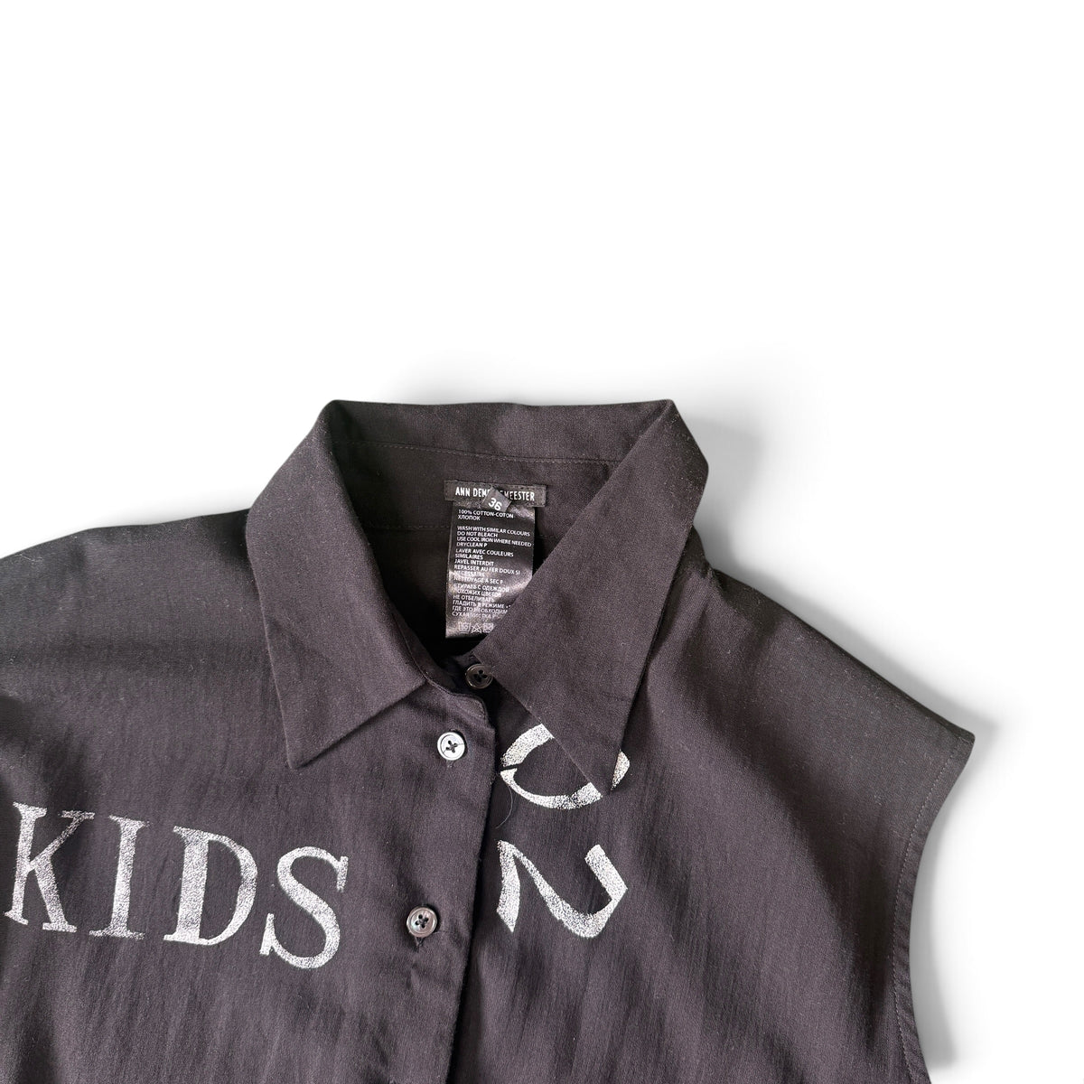 Ann Demeulemeester SS18 “FOREVER 02 KIDS” Asymmetric Long Shirt