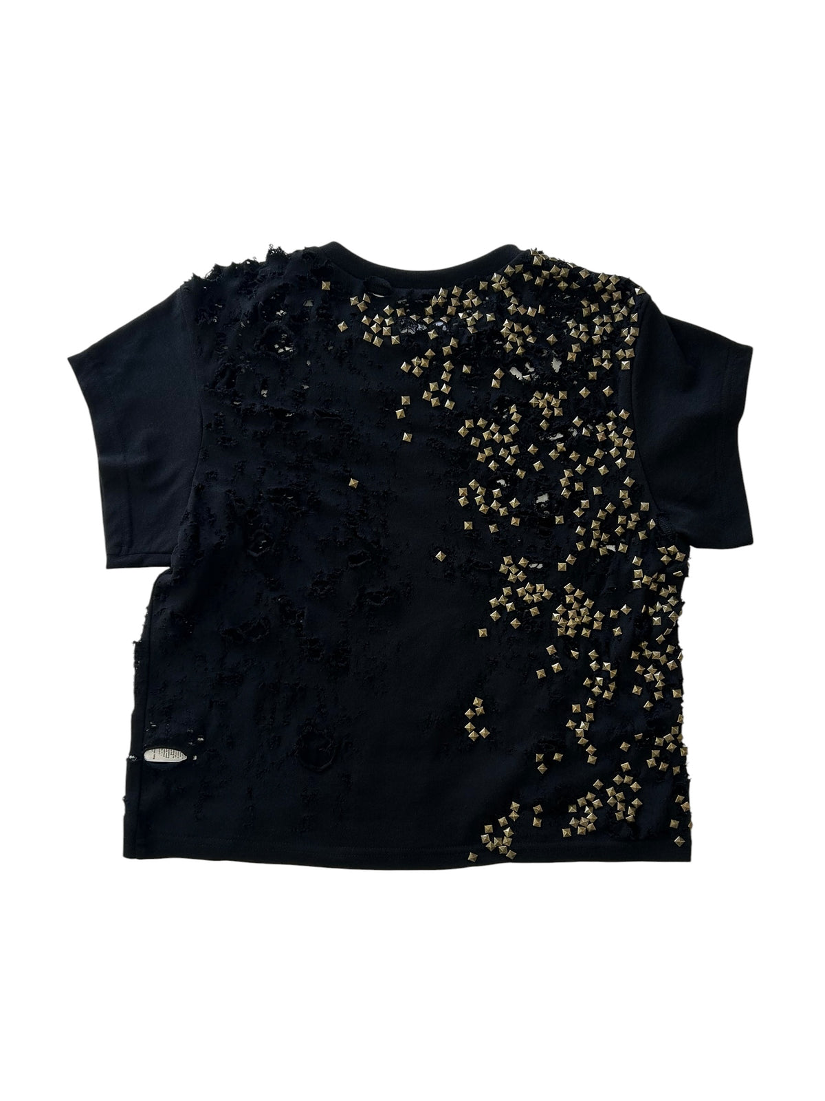 SELF INDULGENCE / Distressed Studded Top Black