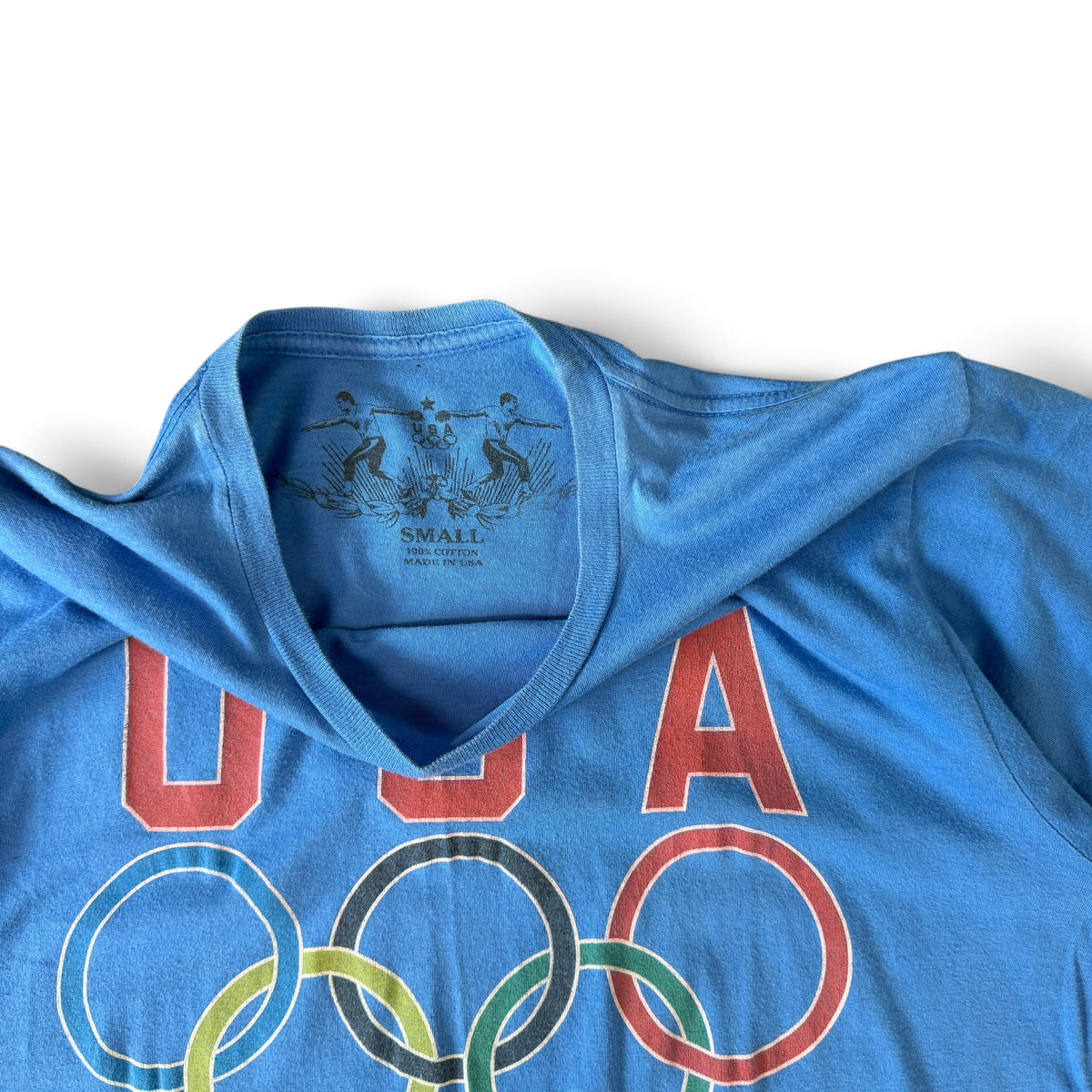 USA Olympic Rings Graphic Print T-Shirt / Made in USA