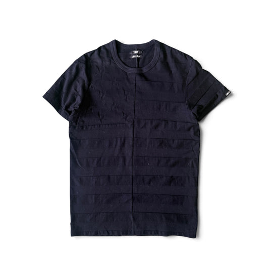 TMT Star & Stripe Tonal Jacquard Panel Design T-Shirt