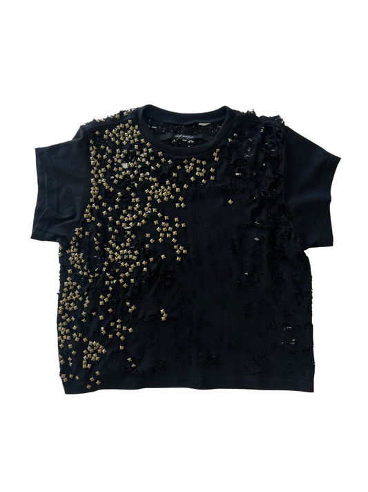 SELF INDULGENCE / Distressed Studded Top Black