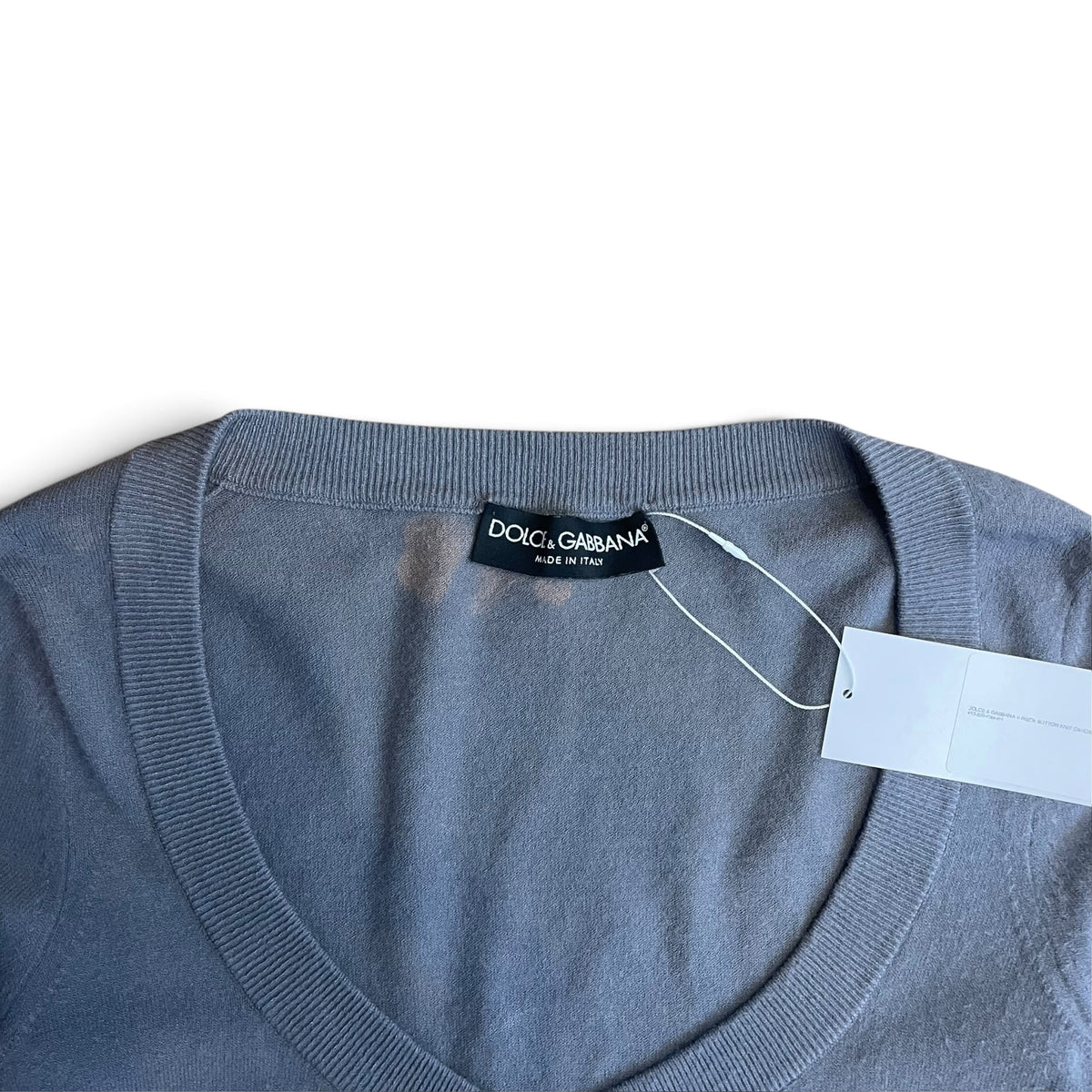 DOLCE & GABBANA V-NECK BUTTON KNIT CARDIGAN