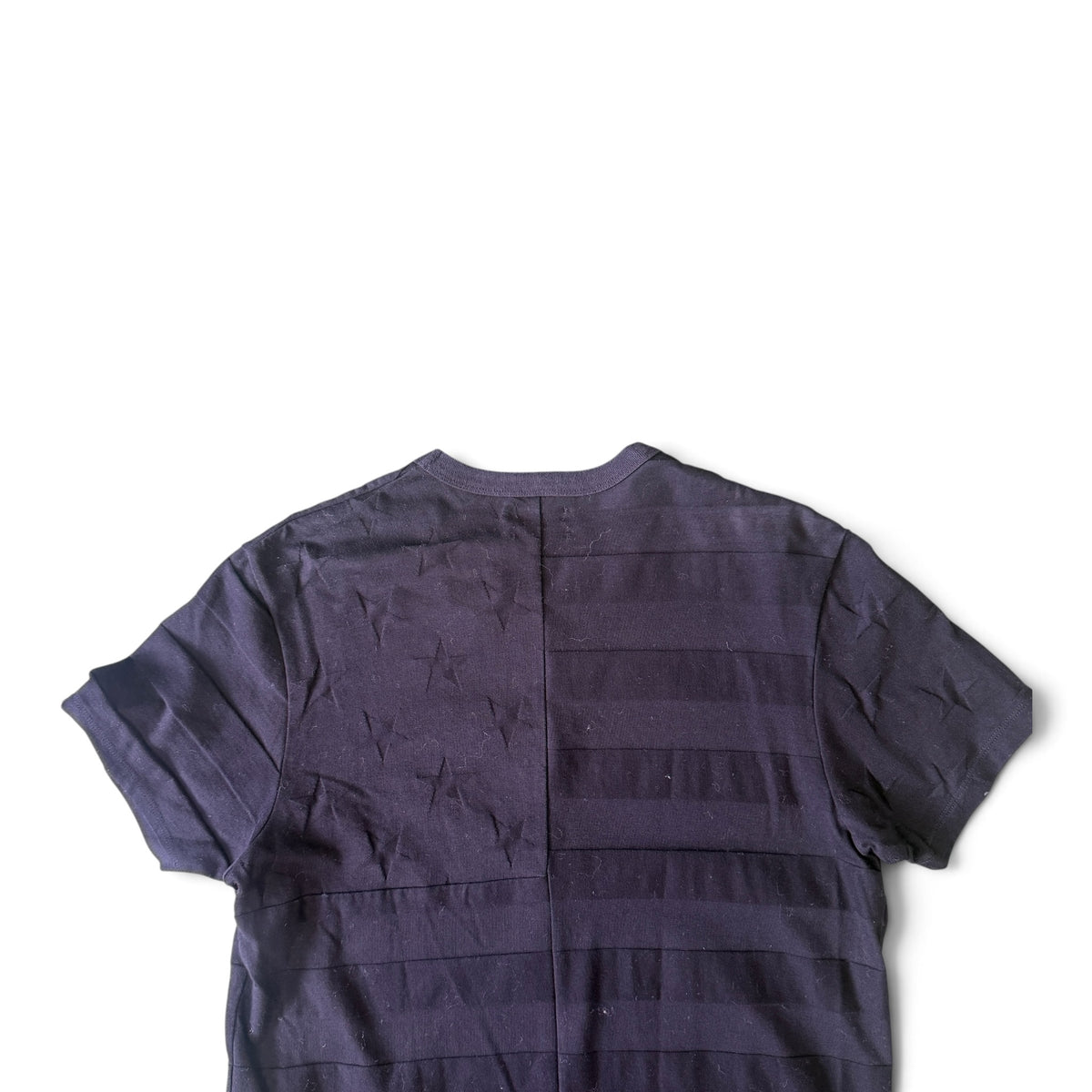 TMT Star & Stripe Tonal Jacquard Panel Design T-Shirt