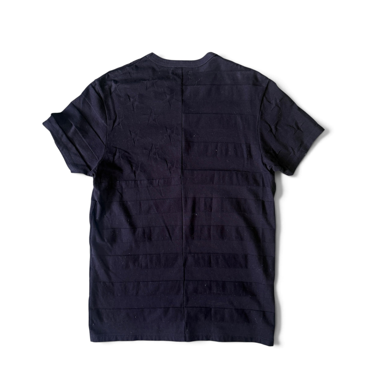 TMT Star & Stripe Tonal Jacquard Panel Design T-Shirt