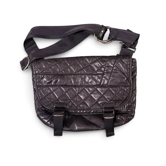 MSPC master-piece × TIME & MONKEY Quilted Leather Messenger Shoulder Bag