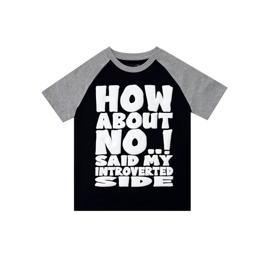 HOW ABOUT NO TEE (GREY/BLACK)