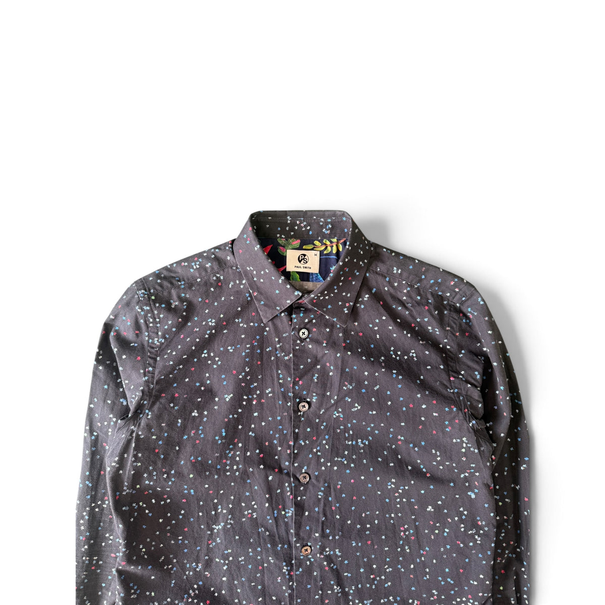 Paul Smith Multicolor Micro Floral Pattern Long Sleeve Shirt