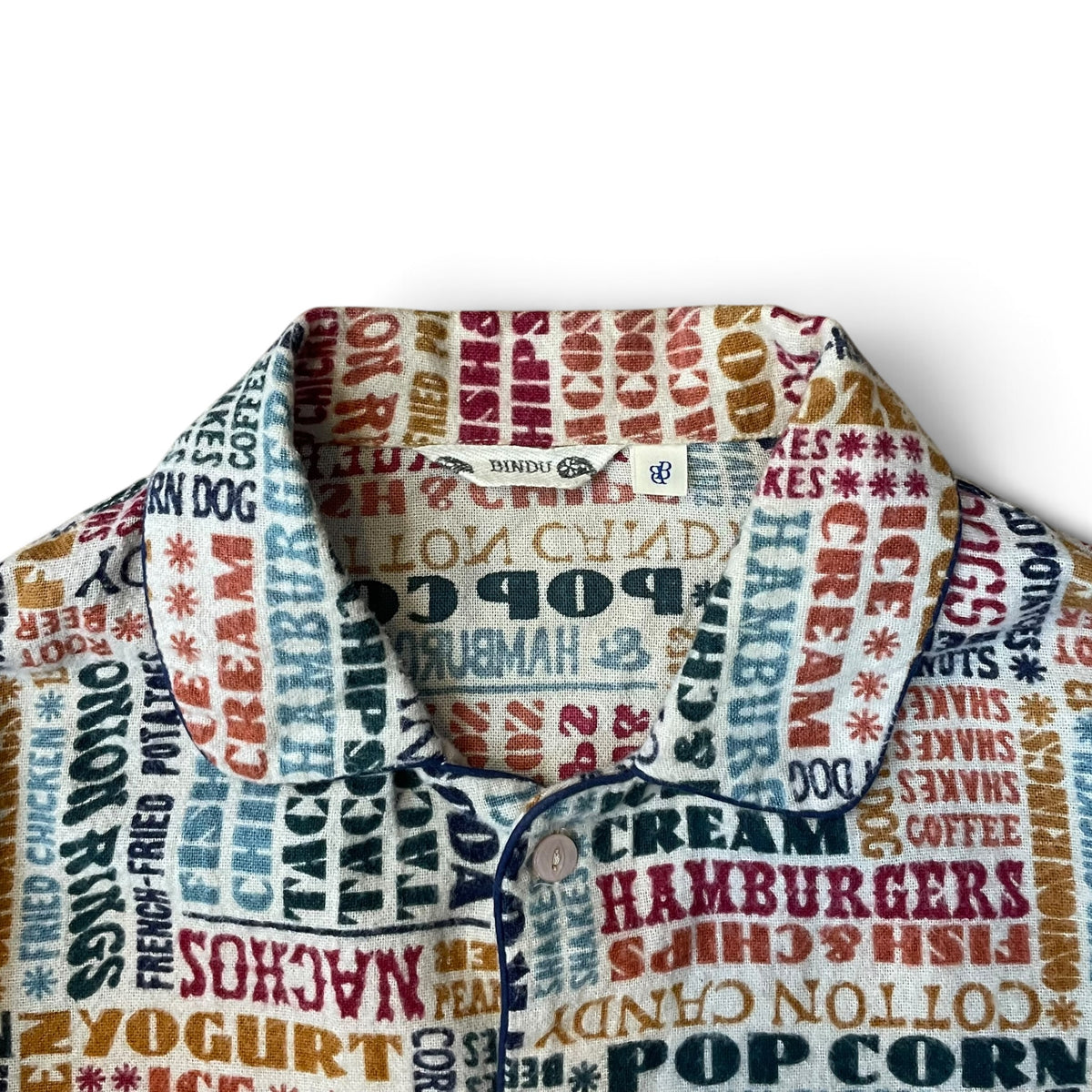 Vintage Fast Food Typography All-Over Print Zip-Up Jacket