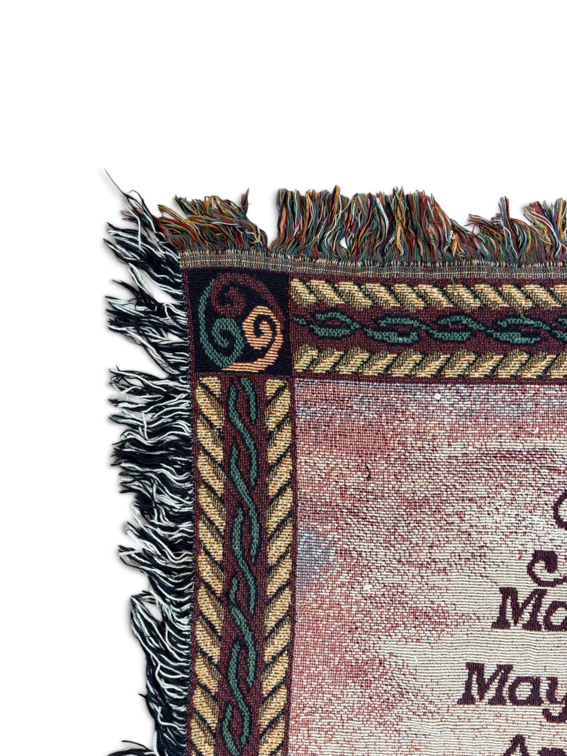 003 Irish Blessing Countryside Poem Woven Tapestry Rug