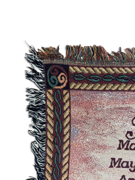 003 Irish Blessing Countryside Poem Woven Tapestry Rug