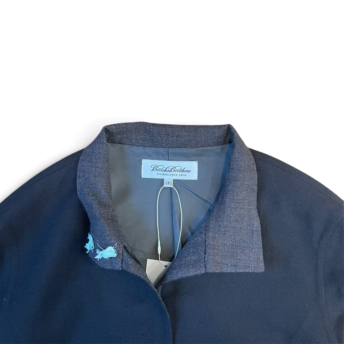 Brocks Brothers Brown Stand Collar Tailored Jacket