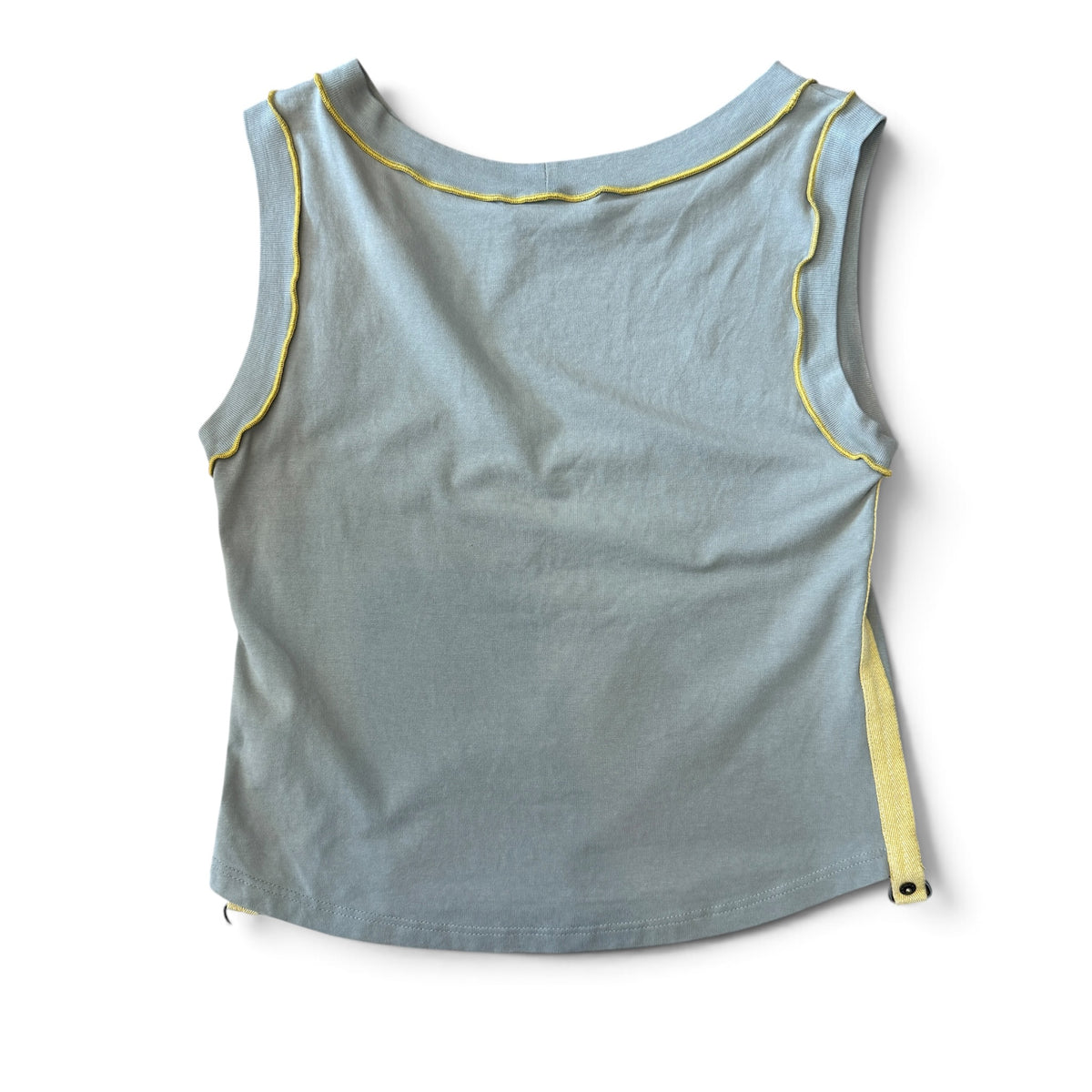 Cop.Copine Contrast Stitch Graphic Tank Top