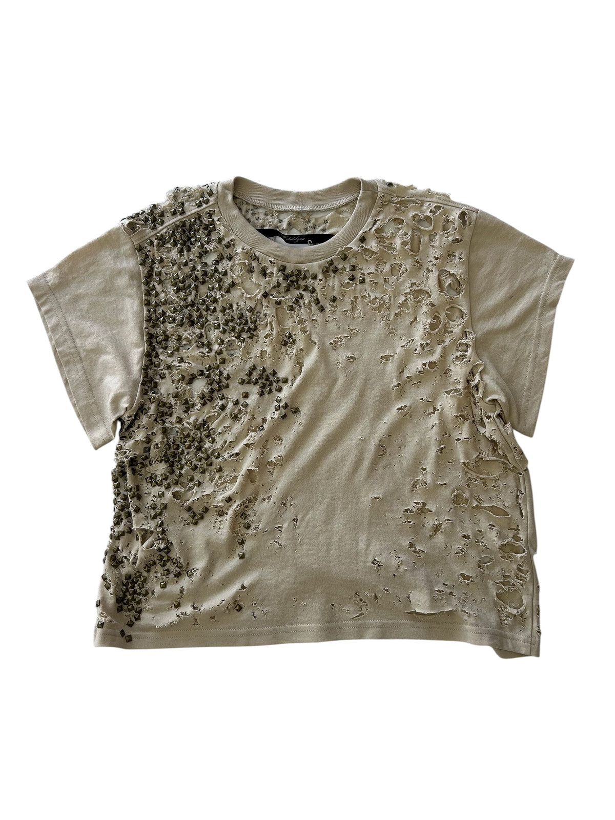 SELF INDULGENCE / Distressed Studded Top Cream