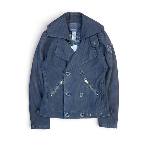Diesel Herringbone Multi-Zip Utility Jacket