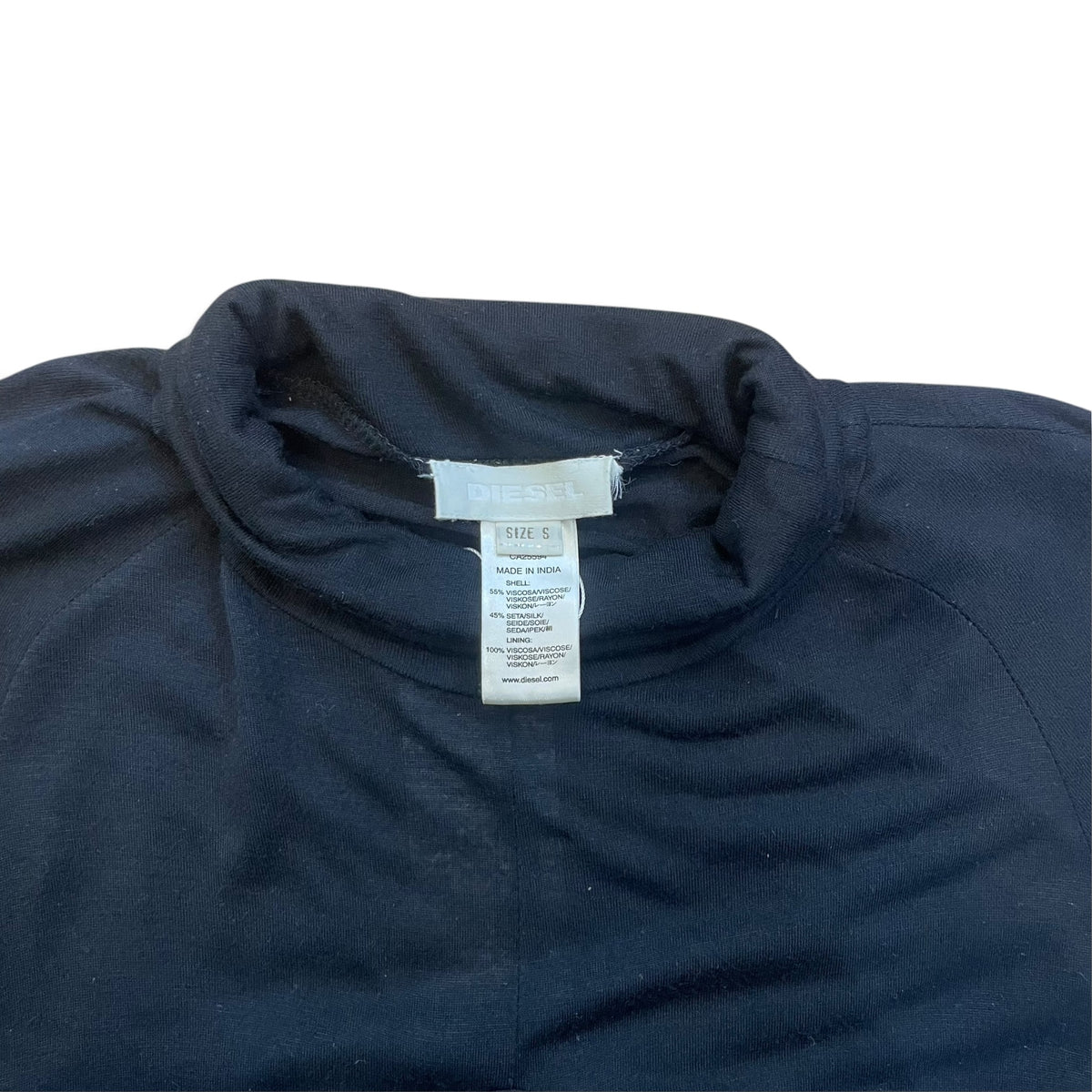 Diesel Oriental Graphic Prim Layered Black Top