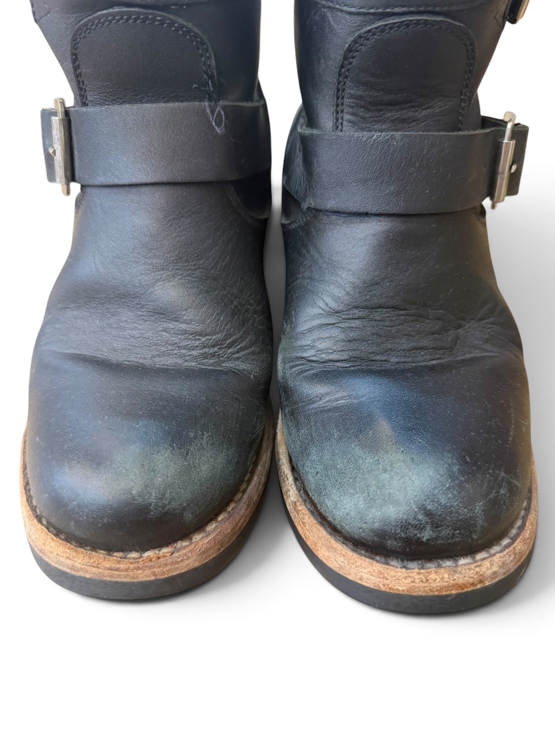 Pesch Otero Double Buckle Leather Engineer Boots