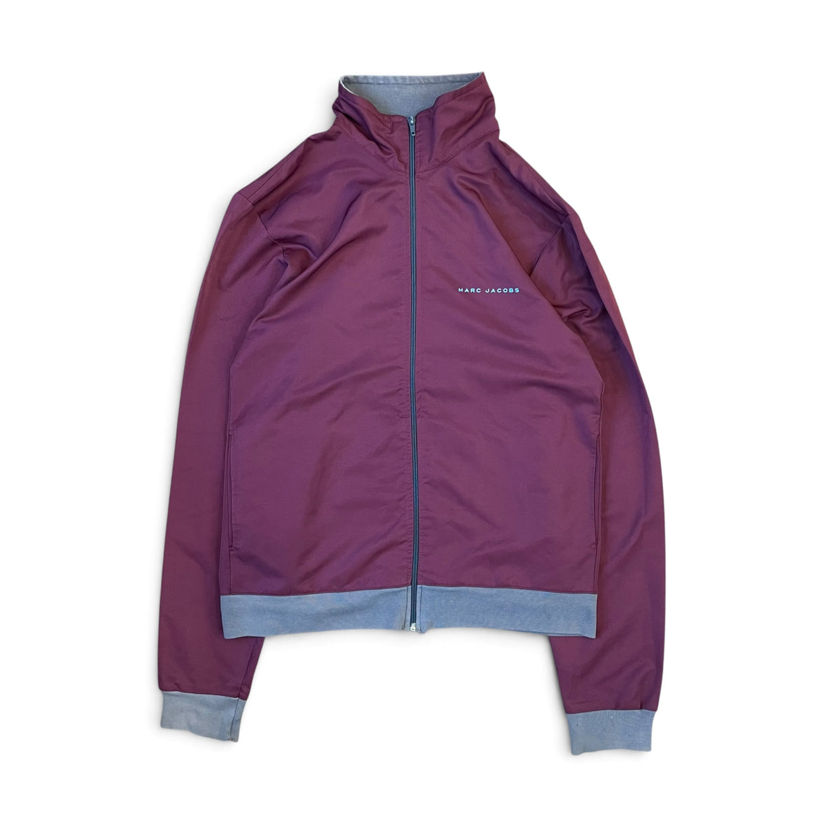 MARC JACOBS Burgundy Zip-Up Track Jacket