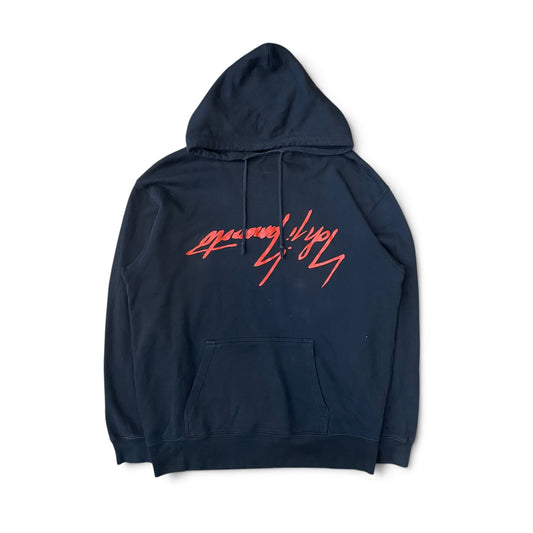 Ground Y Black & Red Logo Graphic Hoodie
