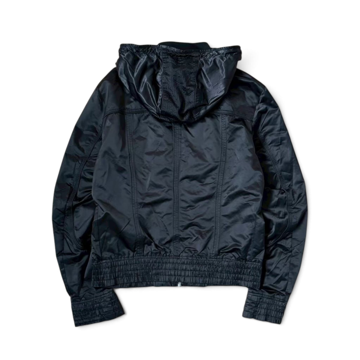 DOLCE & GABBANA Zip-Up Hooded Jacket (Black)