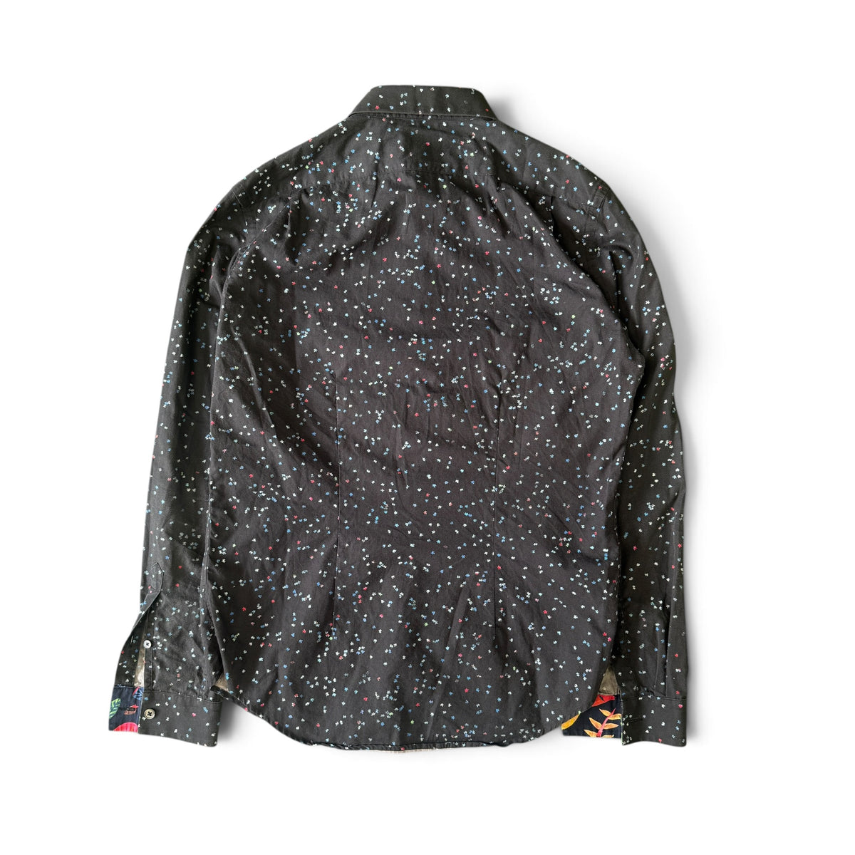 Paul Smith Multicolor Micro Floral Pattern Long Sleeve Shirt