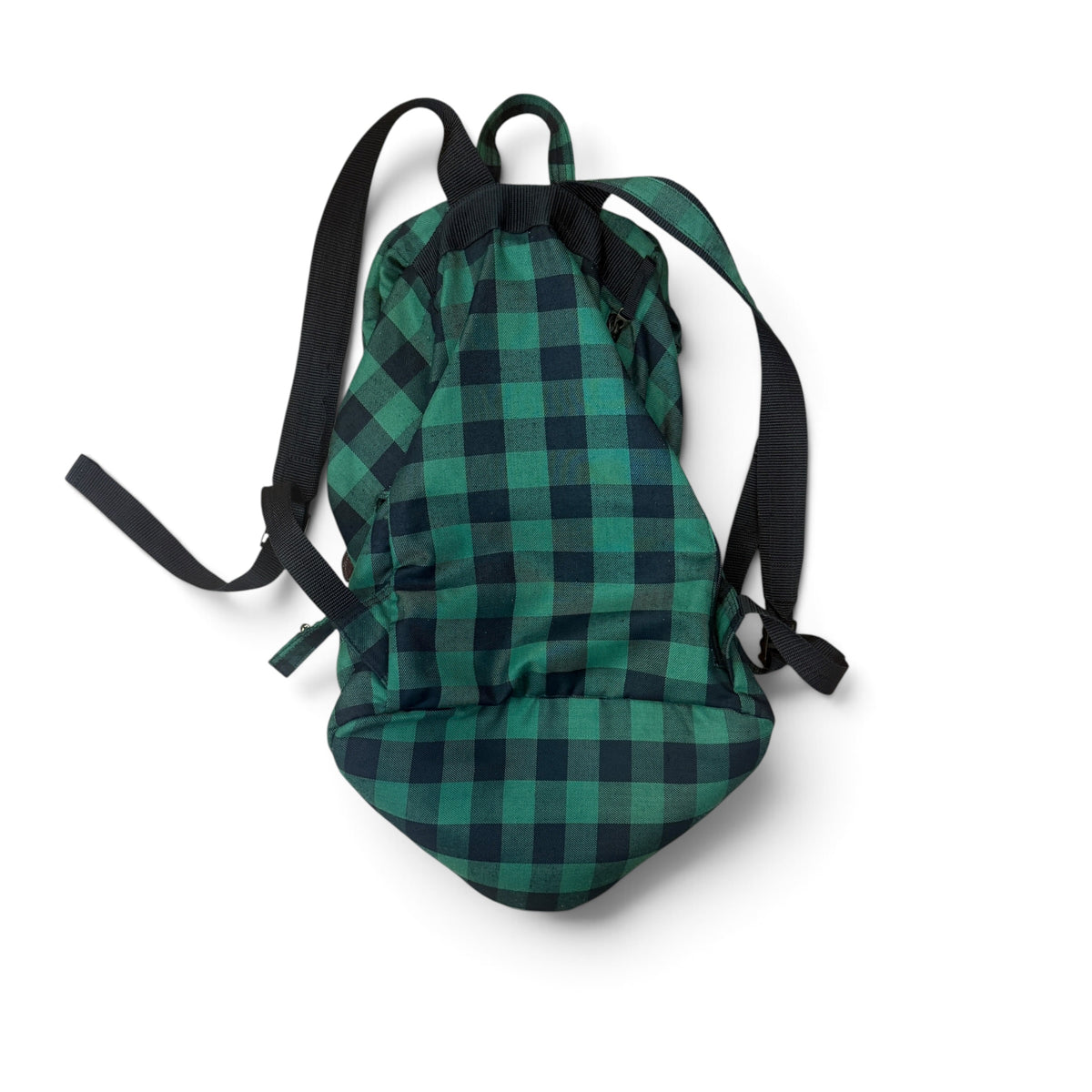 WOOLRICH Green Check Multi-Pocket Backpack