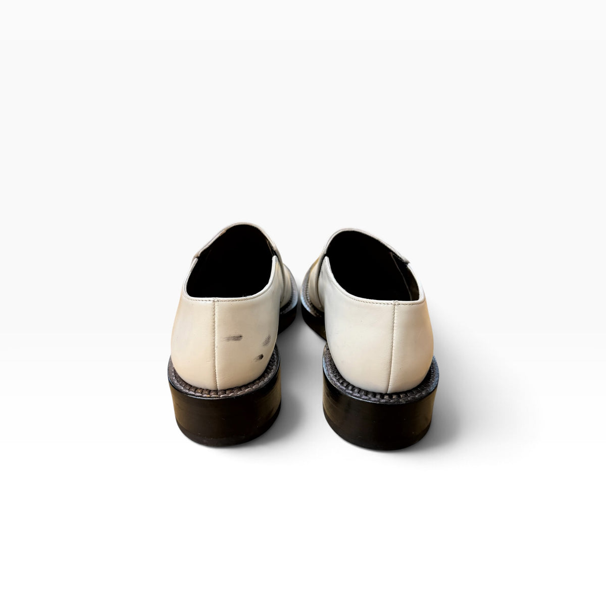 MARNI White & Gold Toe Cap Slip-On Shoes